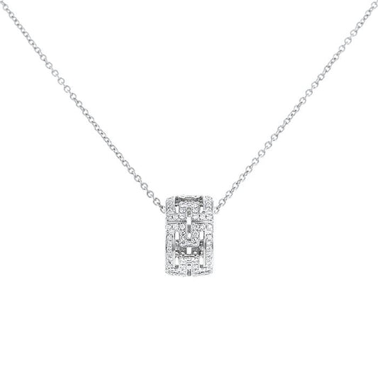 [Glow Muse]COLLAR PARENTESI PLATA DIAMANTE