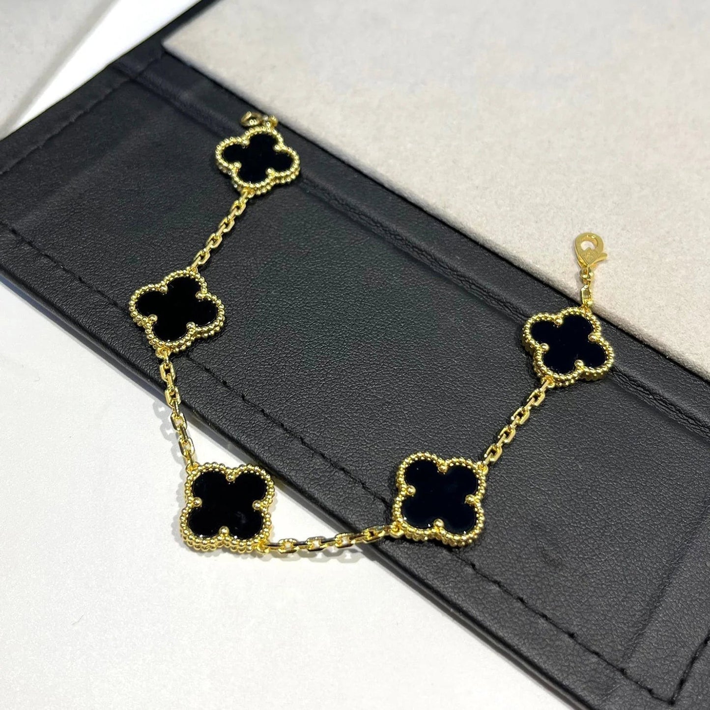 [⭐Glow Muse] مجموعة أساور العقيق من مجموعة 5 MOTIF CLOVER