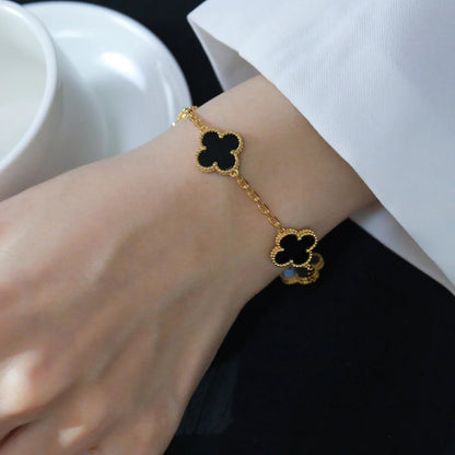 [⭐Glow Muse] مجموعة أساور العقيق من مجموعة 5 MOTIF CLOVER