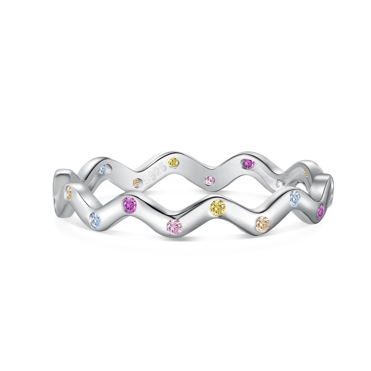[Tonmkive Jewelry]خاتم يومي مزخرف ونابض بالحياة بقصة دائرية