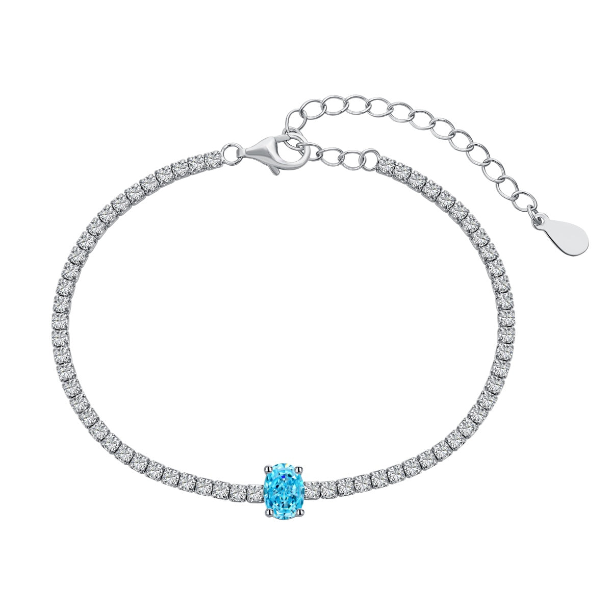 [Tonmkive Jewelry]Pulsera diaria exquisita de corte ovalado de 0,75 quilates
