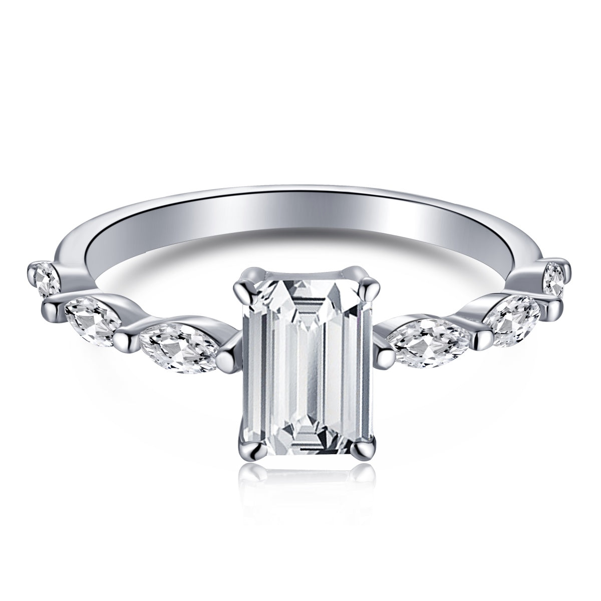 [Tonmkive Jewelry]1.0 قيراط خاتم يومي رائع دقيق بقطع إشعاعي