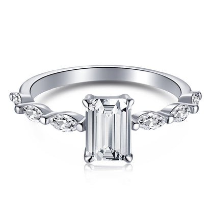 [Tonmkive Jewelry]1.0 قيراط خاتم يومي رائع دقيق بقطع إشعاعي