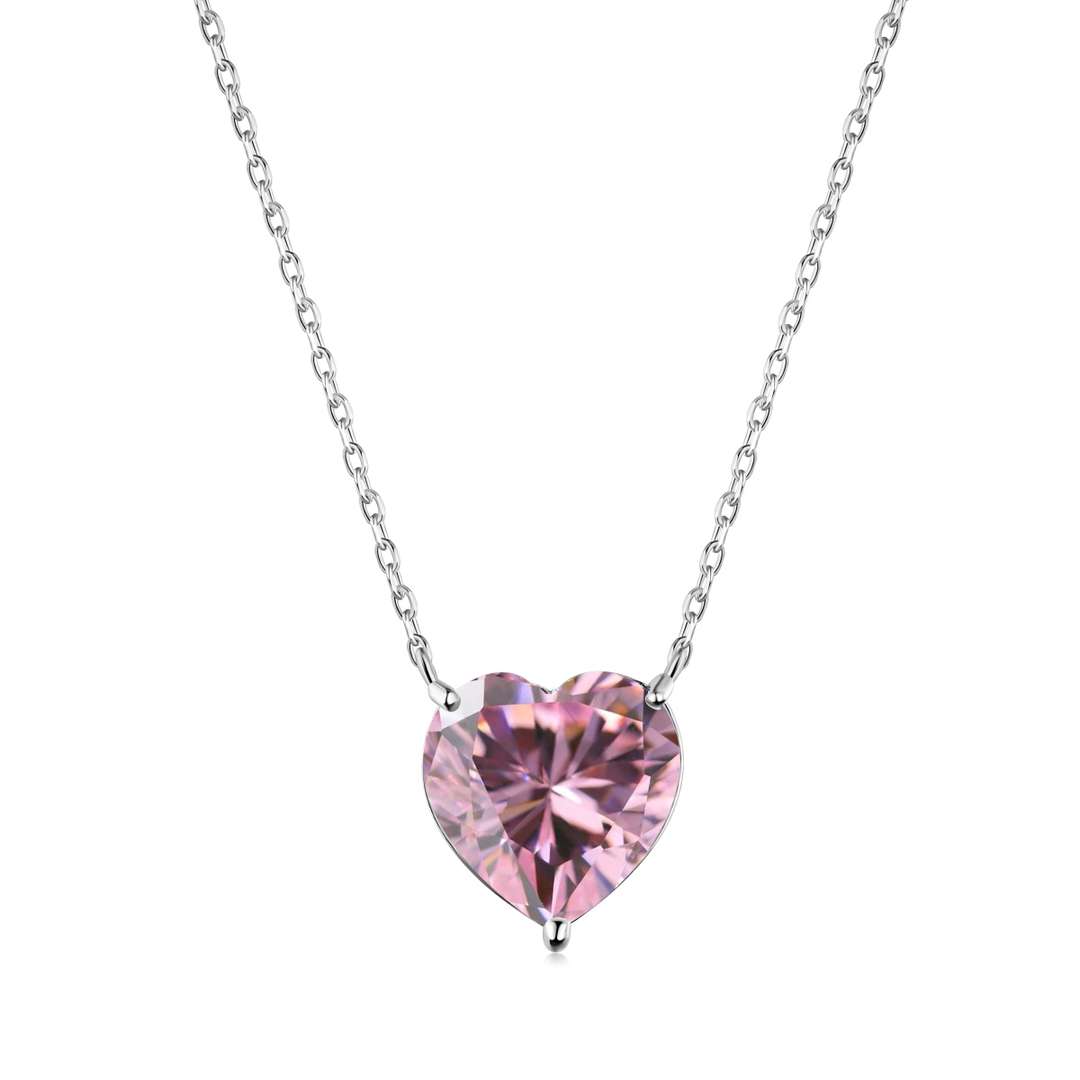 [Tonmkive Jewelry] Collar radiante en forma de corazón de 6,0 quilates