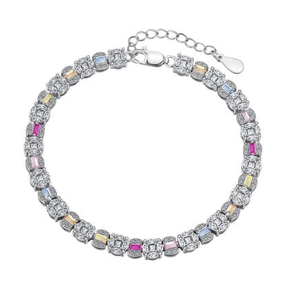 [Tonmkive Jewelry]Pulsera diaria deslumbrante radiante de corte múltiple