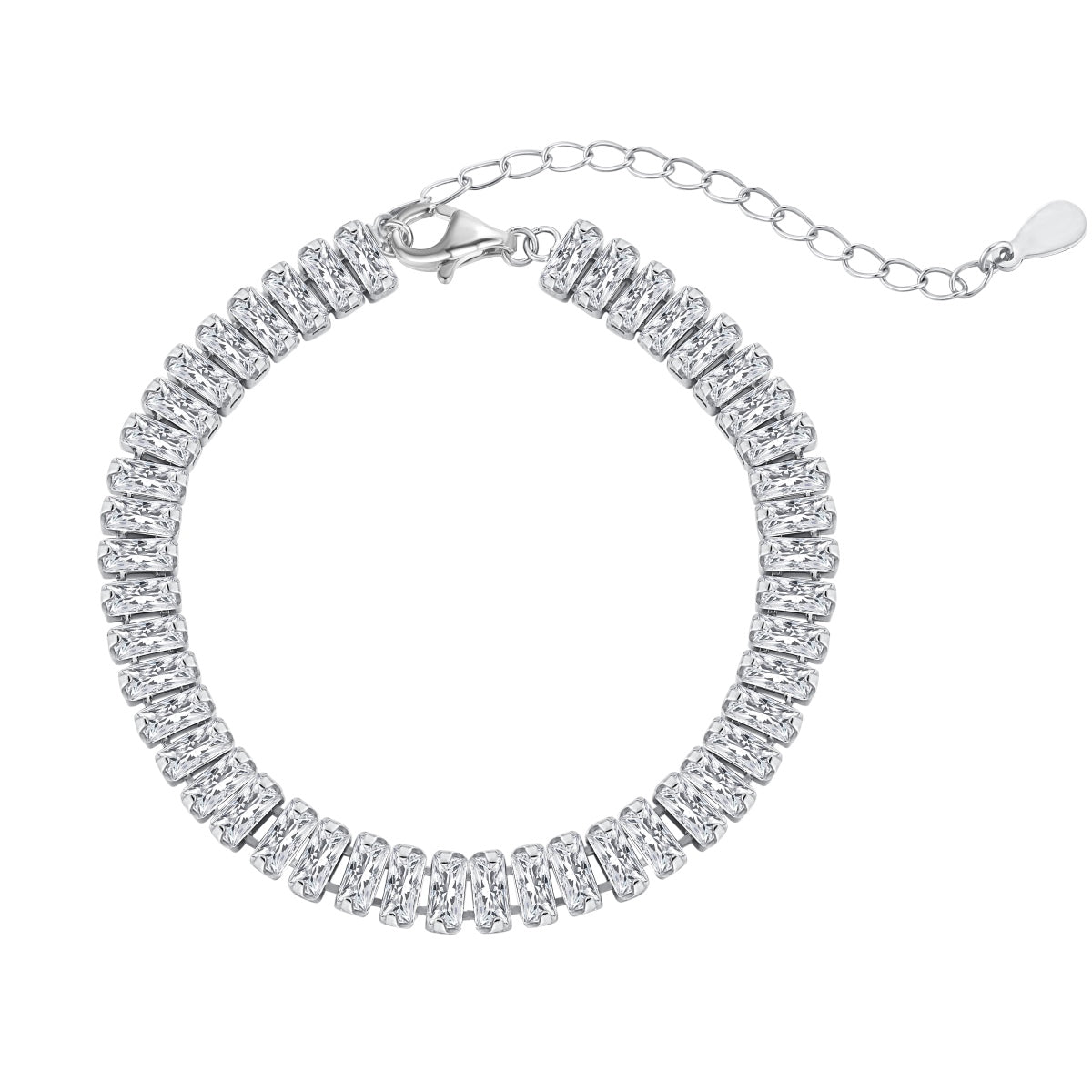 [Tonmkive Jewelry]Exquisita Pulsera Diaria con Corte Esmeralda
