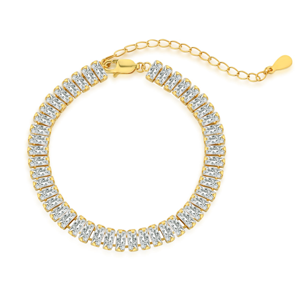 [Tonmkive Jewelry]Exquisita Pulsera Diaria con Corte Esmeralda