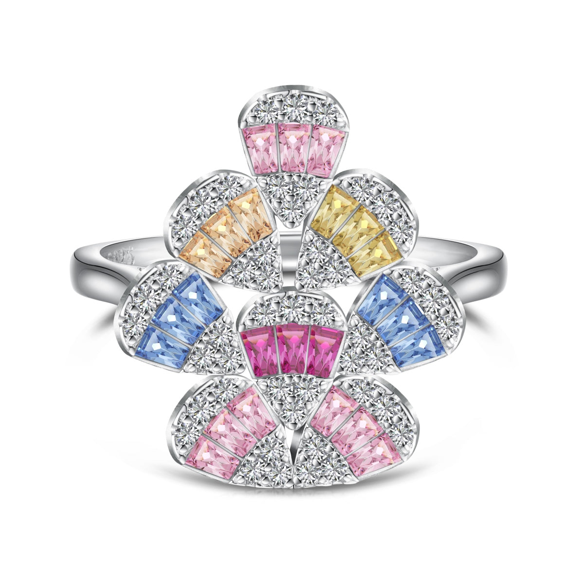 [Tonmkive Jewelry]خاتم يومي بتصميم قطرة ماء متلألئة وملونة