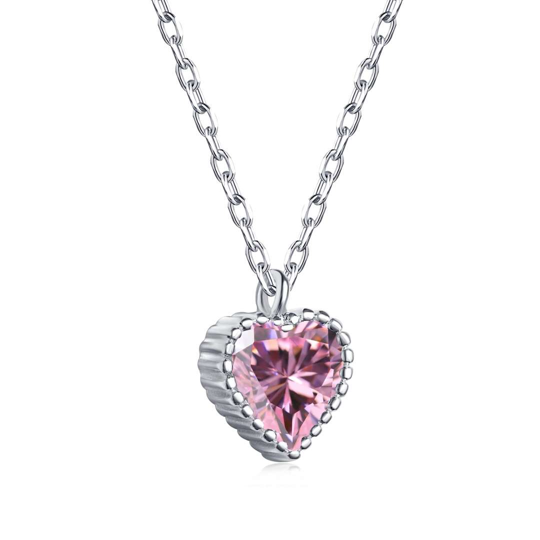 [Joyas Tonmkive] Collar con forma de corazón ornamentado