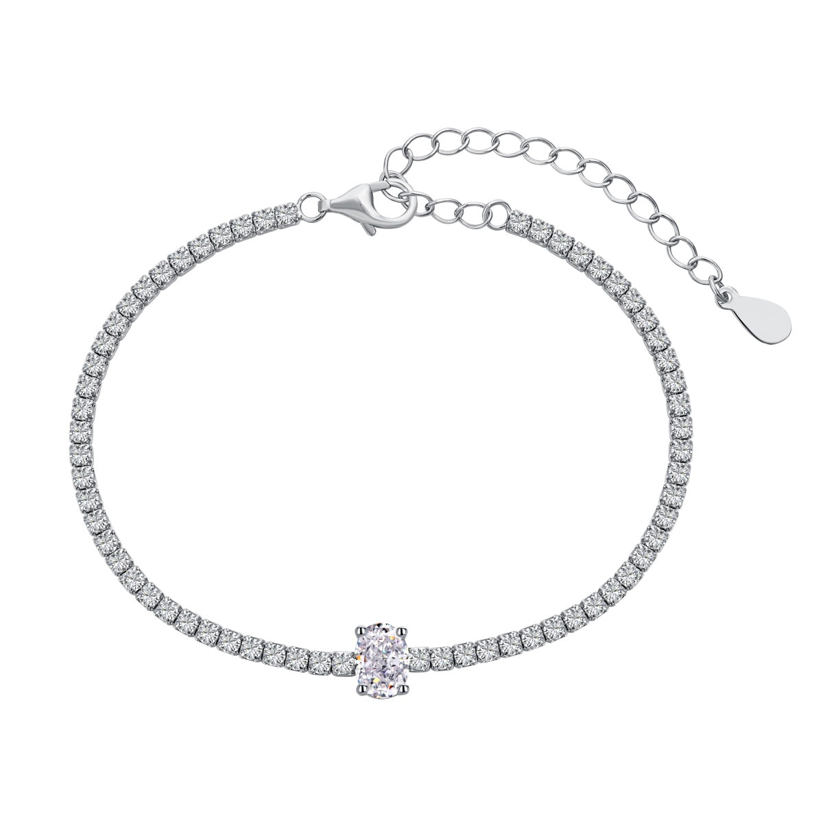 [Tonmkive Jewelry]Pulsera diaria exquisita de corte ovalado de 0,75 quilates