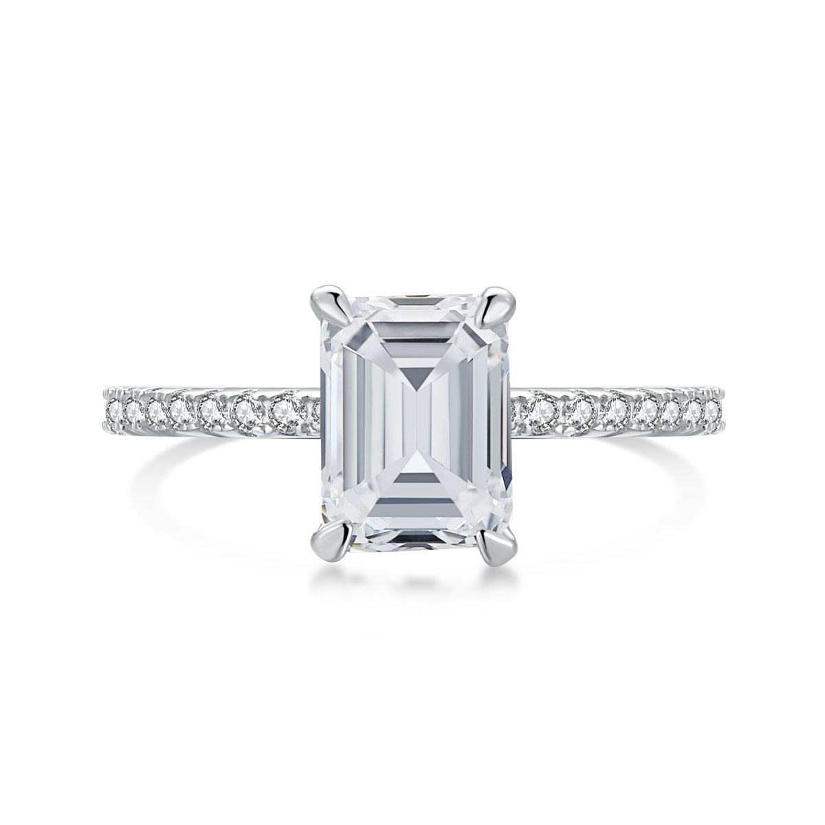 Anillo de fiesta deslumbrante y ornamentado con corte radiante de 2,0 quilates [Tonmkive Jewelry]