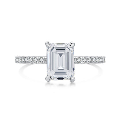 Anillo de fiesta deslumbrante y ornamentado con corte radiante de 2,0 quilates [Tonmkive Jewelry]