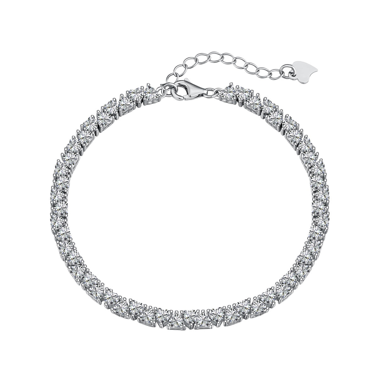 [Tonmkive Joyería]Dazzling Pulsera de Corazón Romántico para Enamorados