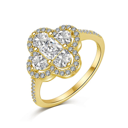 [Tonmkive Jewelry]خاتم خطوبة فاخر بتصميم زهرة أبدية