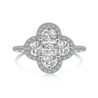 [Tonmkive Jewelry]خاتم خطوبة فاخر بتصميم زهرة أبدية