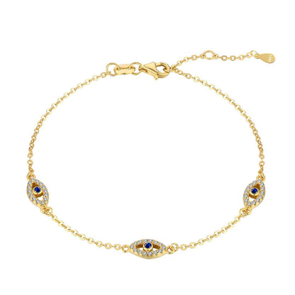 [Tonmkive Joyas] Collar con colgante en forma de Ojo Turco