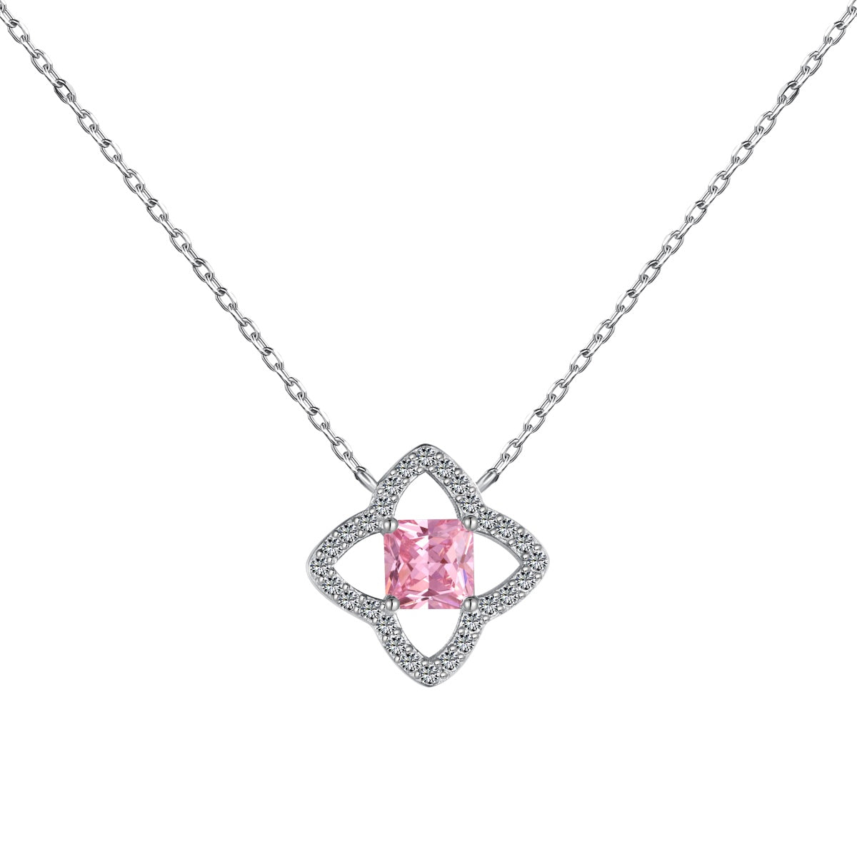 [Tonmkive Jewelry]Exquisito Collar con Forma de Flor y Corte Princesa