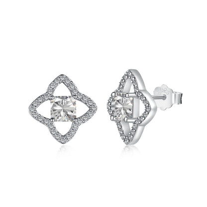 [Tonmkive Jewelry] Elegantes Pendientes Diarios con Forma de Estrella y Corte Princesa