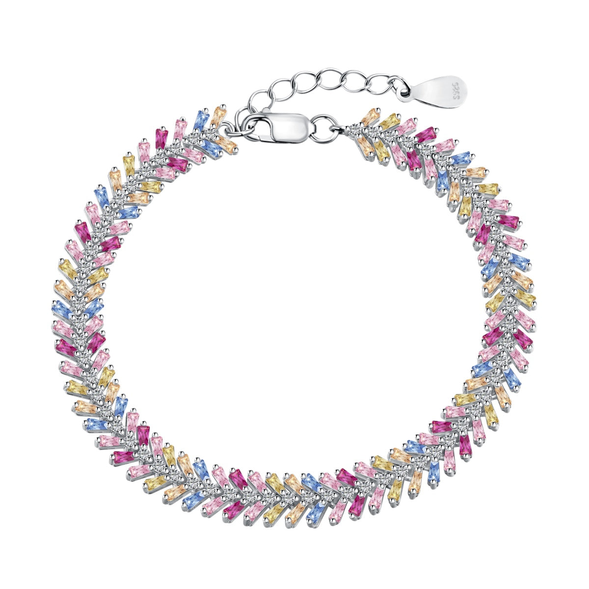 [Tonmkive Jewelry]Pulsera diaria delicada con corte esmeralda radiante