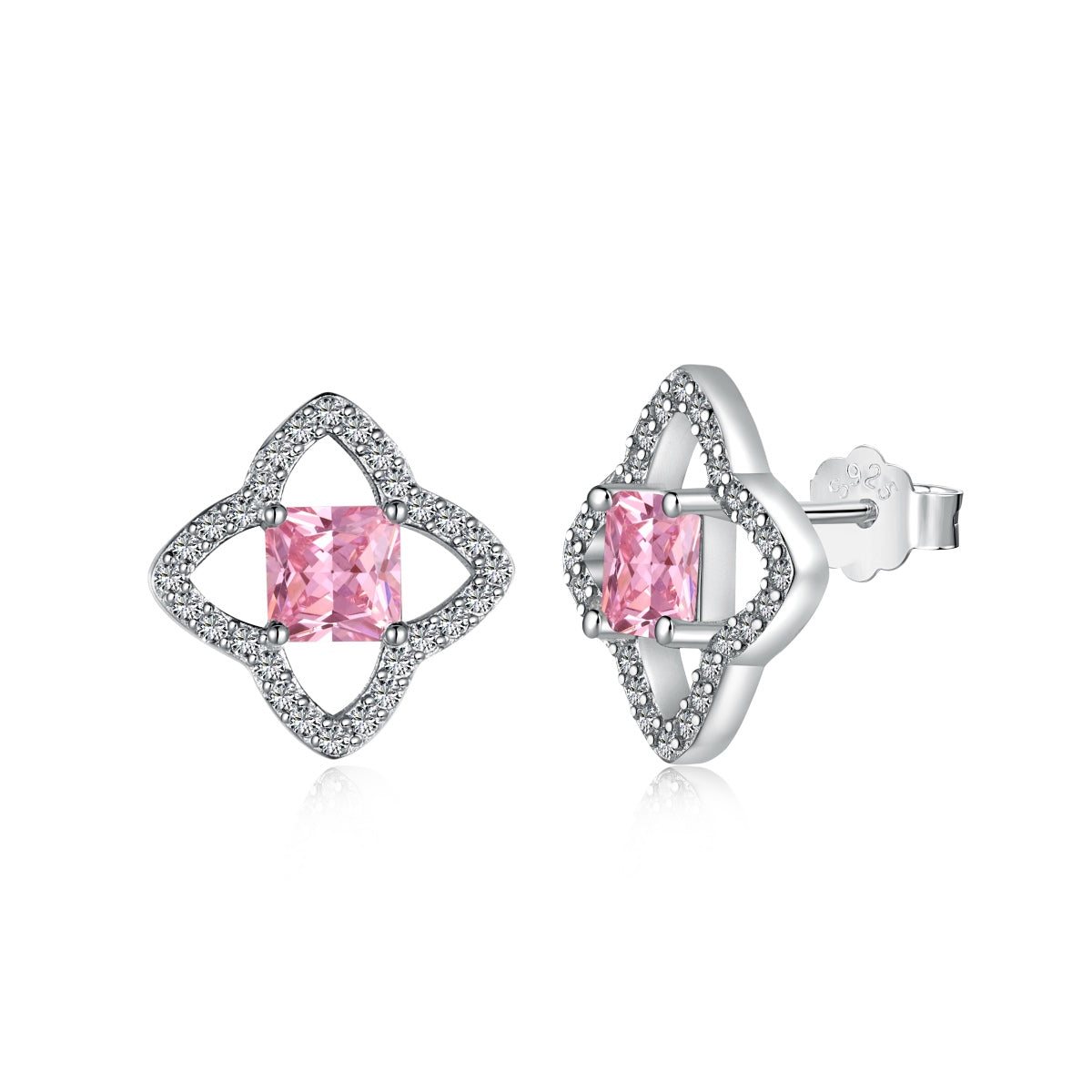 [Tonmkive Jewelry] Elegantes Pendientes Diarios con Forma de Estrella y Corte Princesa