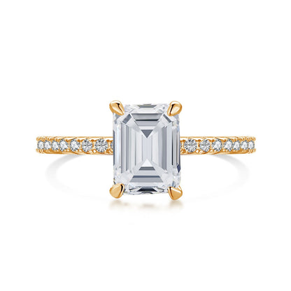 Anillo de fiesta deslumbrante y ornamentado con corte radiante de 2,0 quilates [Tonmkive Jewelry]