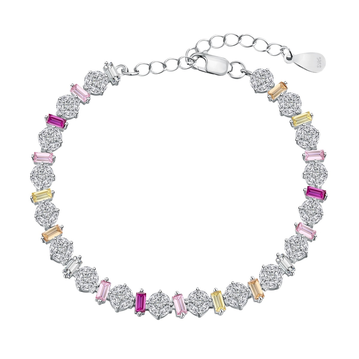 [Tonmkive Jewelry]Pulsera diaria redonda de color radiante