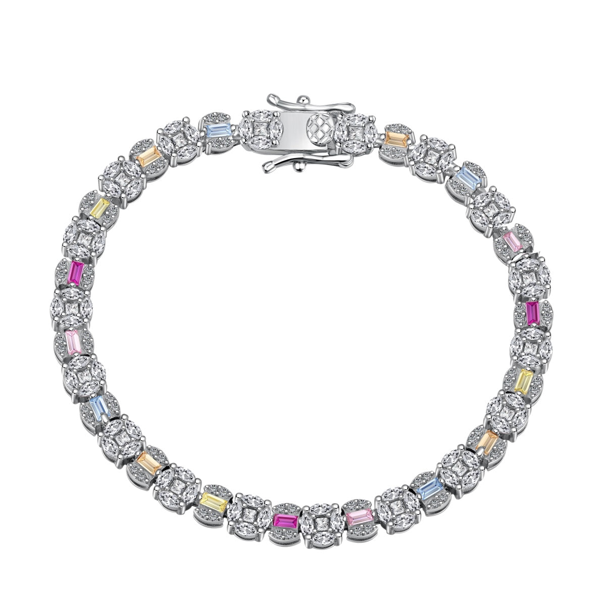 [Tonmkive Jewelry]Pulsera diaria deslumbrante radiante de corte múltiple