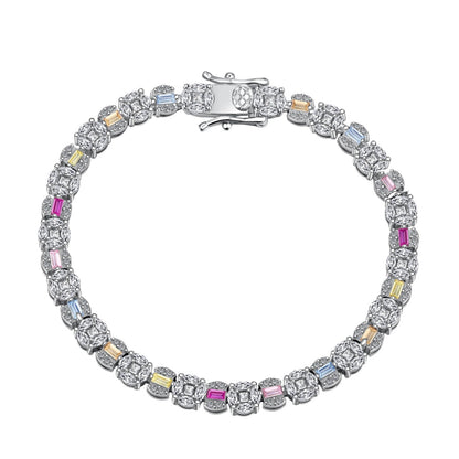 [Tonmkive Jewelry]Pulsera diaria deslumbrante radiante de corte múltiple