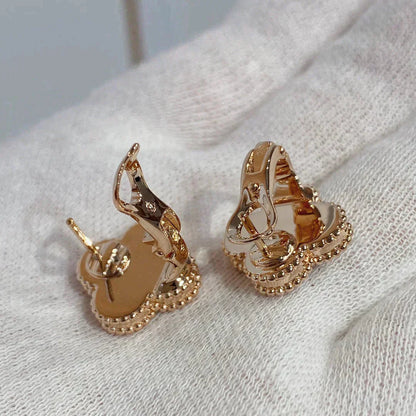 [Glow Muse]CLOVER MEDIUM 1 MOTIFS أقراط العقيق والماس