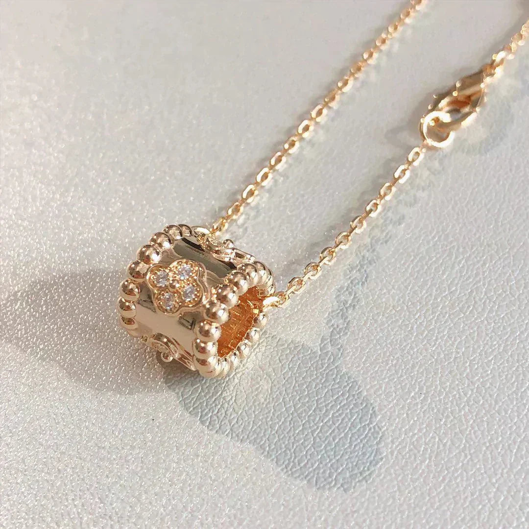 [Glow Muse]COLLAR CON COLGANTE PERLEE ORO / ORO ROSA