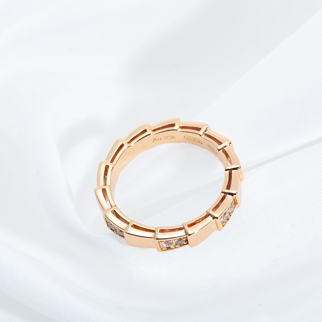 [Glow Muse]ANILLO SERPENTI ORO ROSA 3MM
