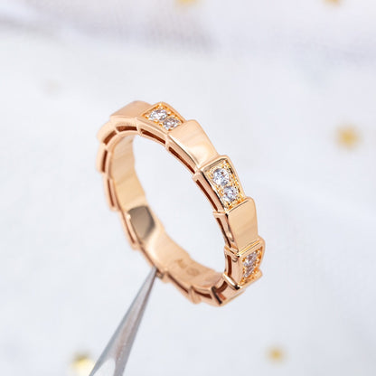 [Glow Muse]ANILLO SERPENTI ORO ROSA 3MM