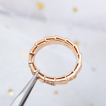 [Glow Muse]ANILLO SERPENTI ORO ROSA 3MM