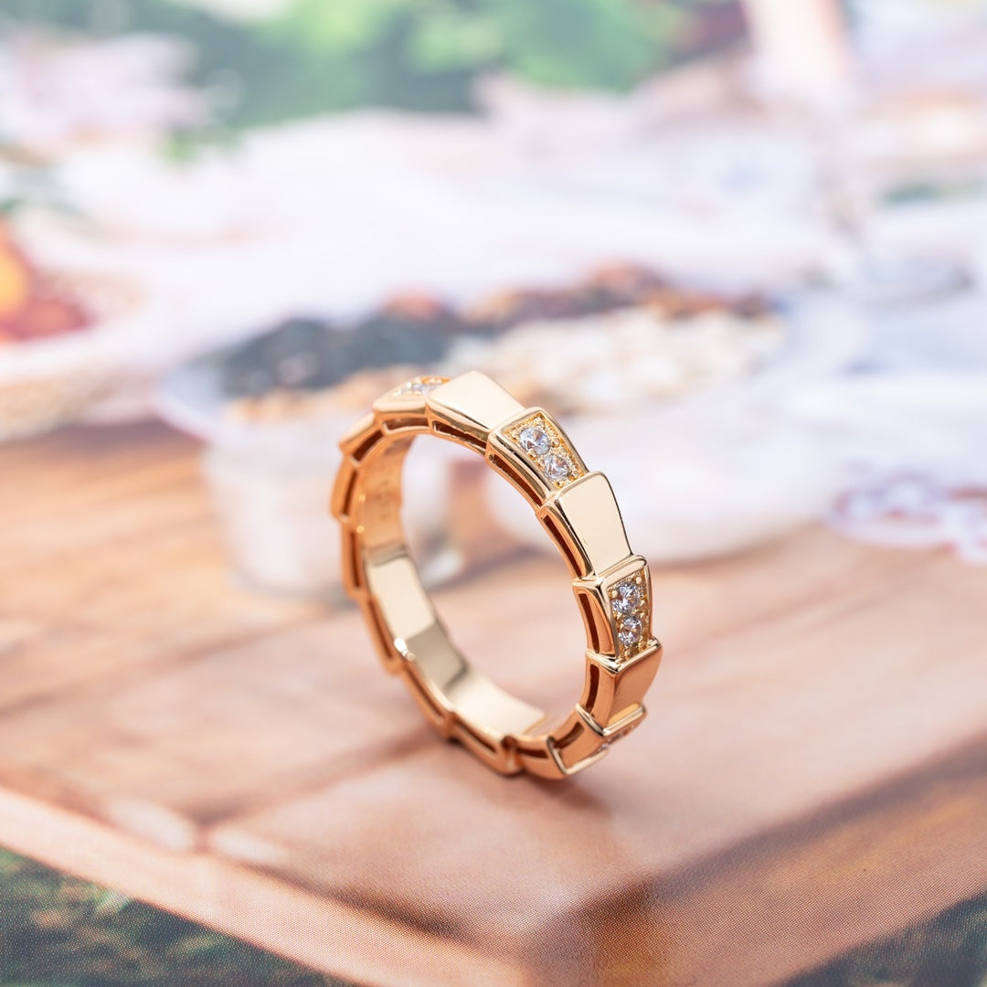 [Glow Muse]ANILLO SERPENTI ORO ROSA 3MM