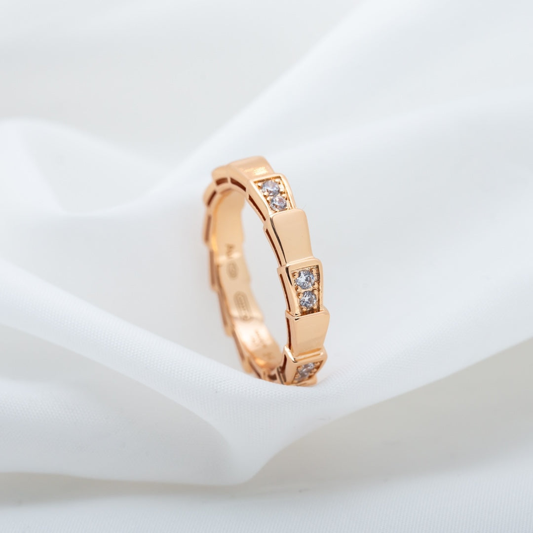 [Glow Muse]ANILLO SERPENTI ORO ROSA 3MM