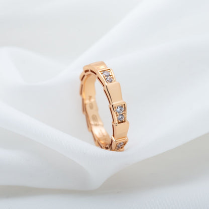 [Glow Muse]ANILLO SERPENTI ORO ROSA 3MM