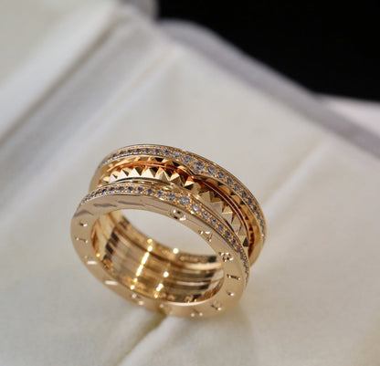 [Glow Muse] ANILLO DE ORO CON DIAMANTES CERO 1