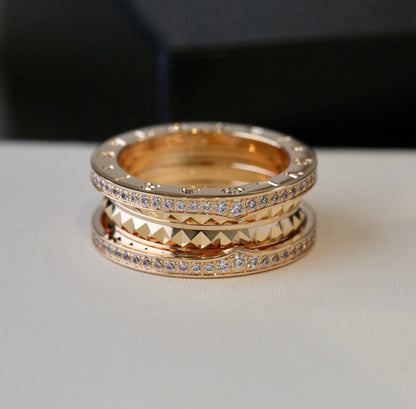 [Glow Muse] ANILLO DE ORO CON DIAMANTES CERO 1