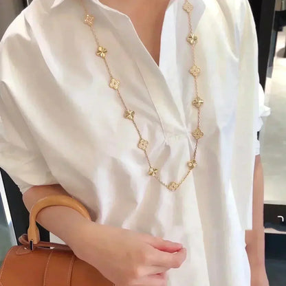 [Glow Muse]COLLAR DE DIAMANTES LÁSER TRÉBOL 20 MOTIVOS