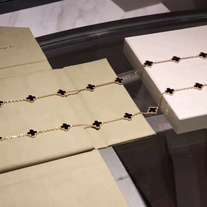 [Glow Muse]COLLAR ONYX TRÉBOL 20 MOTIVOS