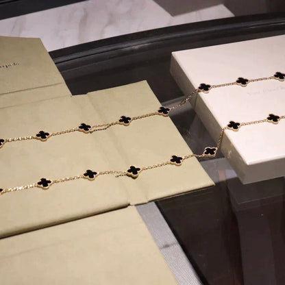 [Glow Muse]COLLAR ONYX TRÉBOL 20 MOTIVOS