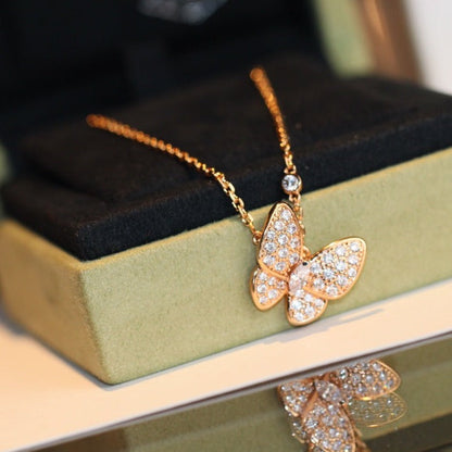 [Glow Muse]COLLAR DE MARIPOSA CON DIAMANTES