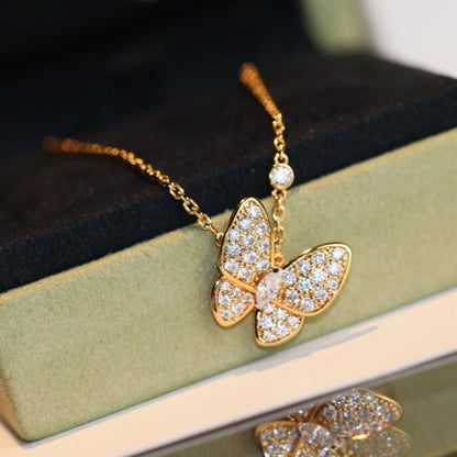 [Glow Muse]COLLAR DE MARIPOSA CON DIAMANTES
