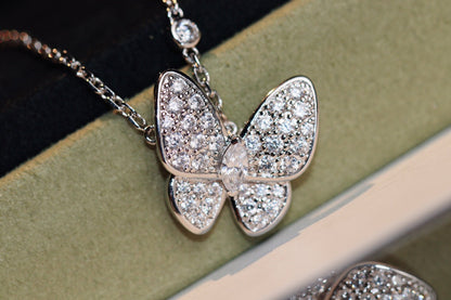 [Glow Muse]COLLAR DE MARIPOSA CON DIAMANTES