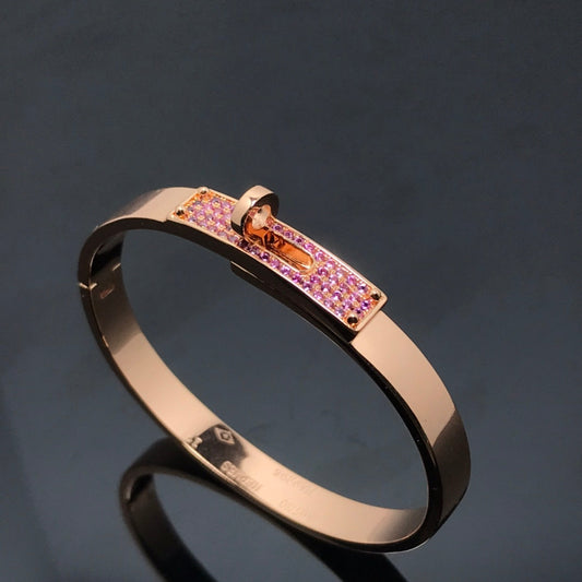 [Glow Muse] PULSERA KELLY DIAMANTE ROSA