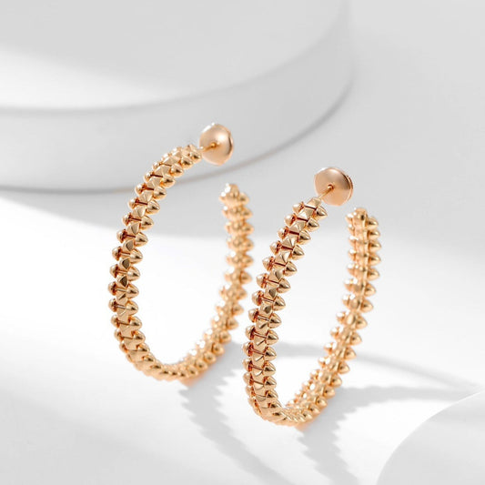 [Glow Muse]PENDIENTES DE ARO CLASH