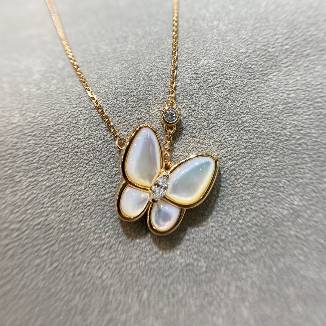 [Glow Muse]COLLAR DE DIAMANTES MARIPOSA MOPA