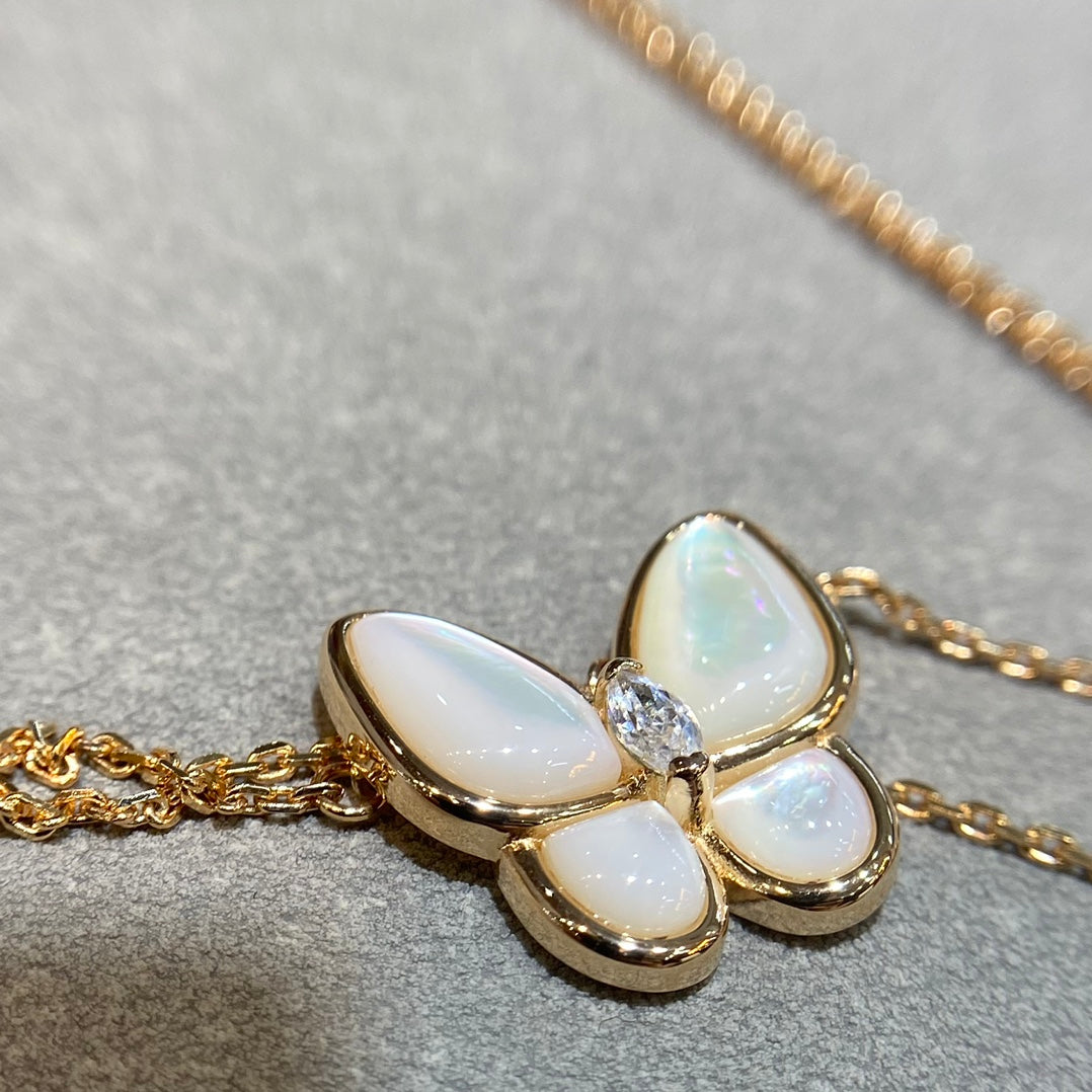[Glow Muse]COLLAR DE DIAMANTES MARIPOSA MOPA