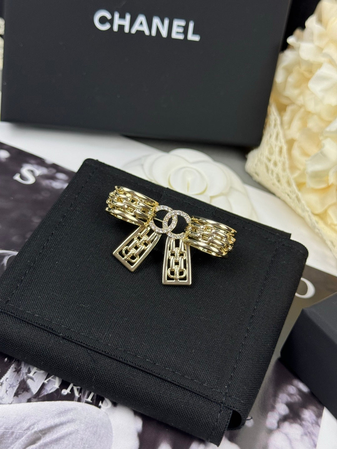 [Glow Muse]25K Broche de Lazo Calado
