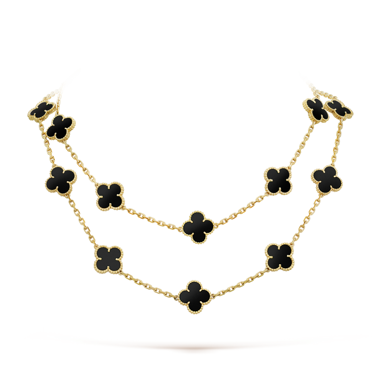 [Glow Muse]COLLAR ONYX TRÉBOL 20 MOTIVOS